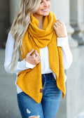 The Perfect Draped Boucle Scarf