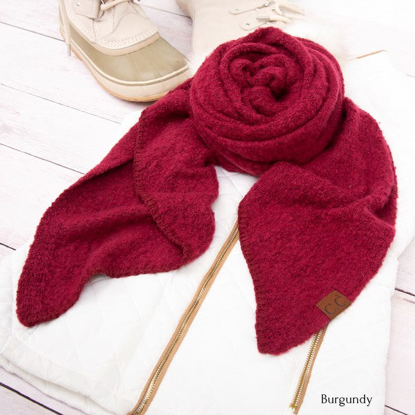 The Perfect Draped Boucle Scarf