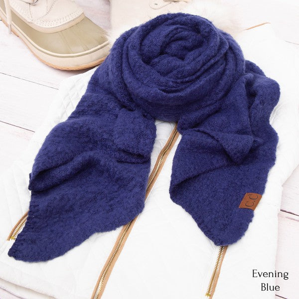 The Perfect Draped Boucle Scarf