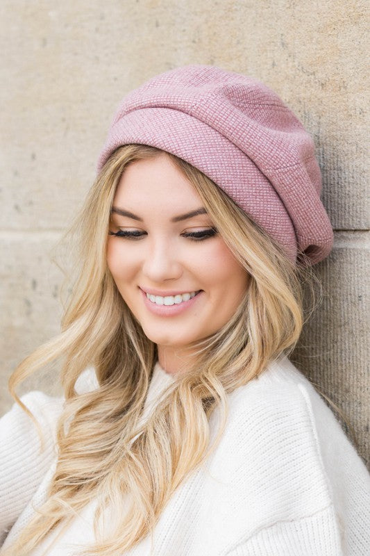 "Cute As A Button" Fold Over Beret