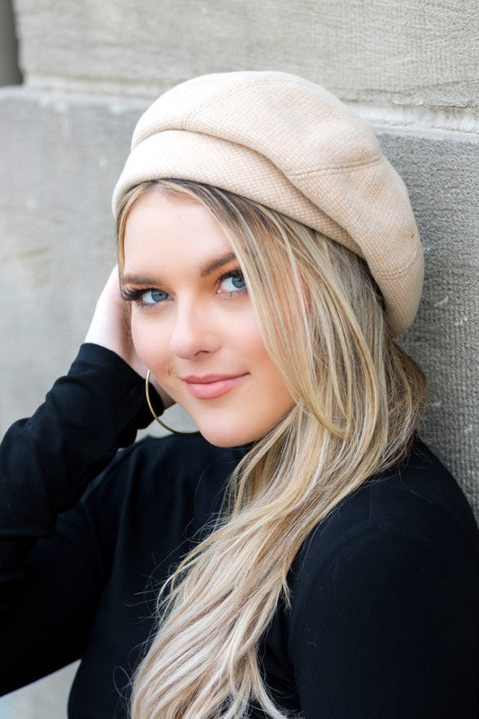 "Cute As A Button" Fold Over Beret