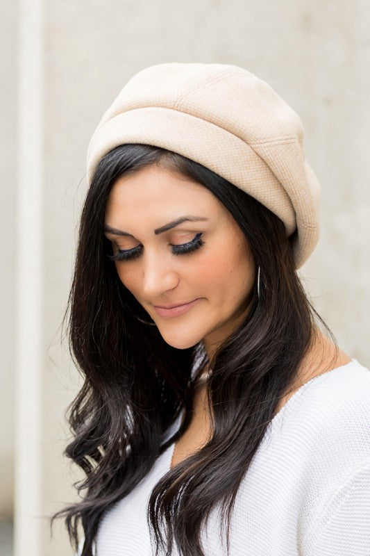 "Cute As A Button" Fold Over Beret