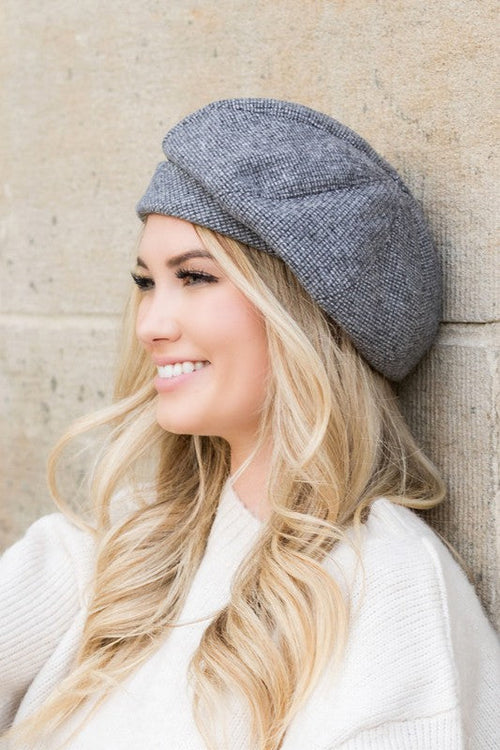"Cute As A Button" Fold Over Beret