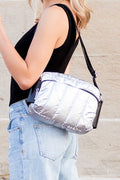 Chic River Metallic Puffer Crossbody