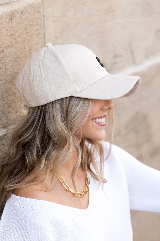 Trending Quilted Puffer Ball Cap