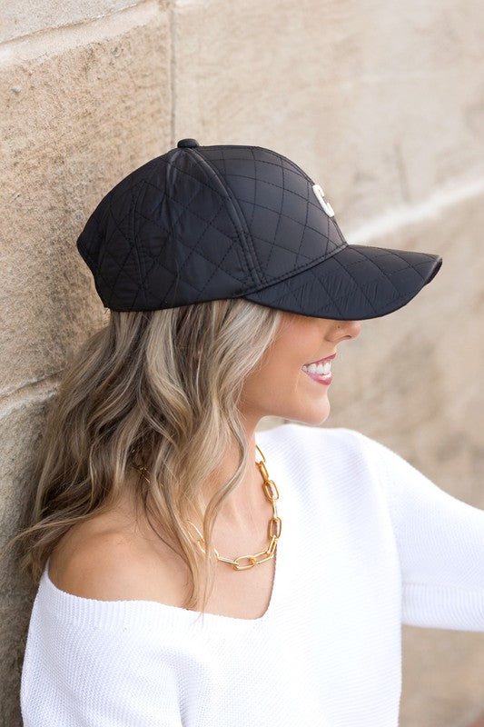 Trending Quilted Puffer Ball Cap