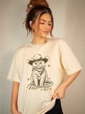 Adorable Meowdy Cat Graphic Tee