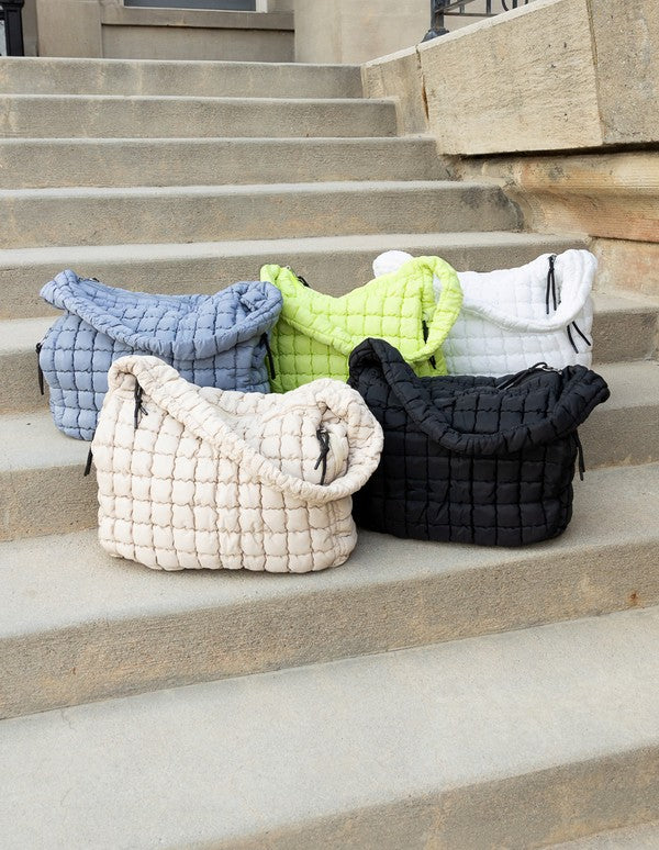 Chic & Practical Taylor Quilted Puffer Tote