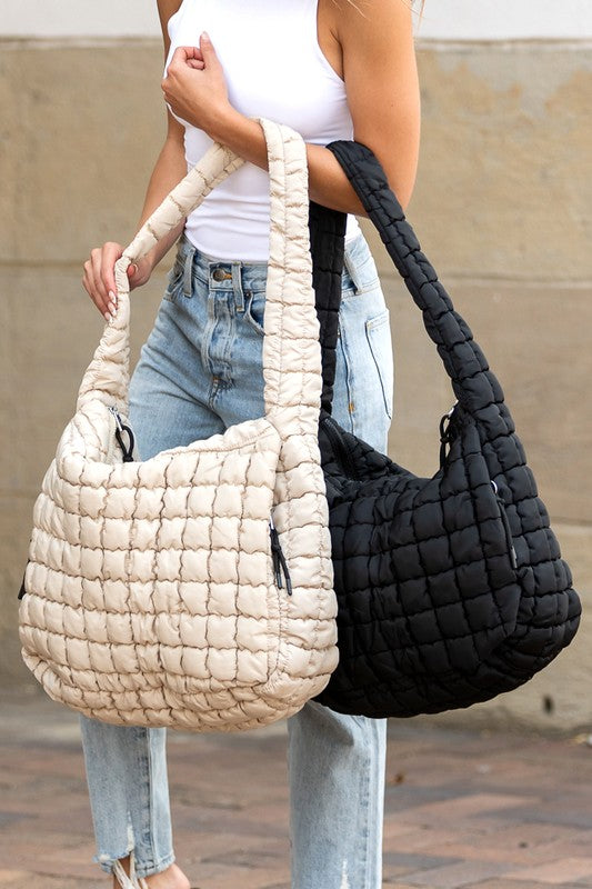 Chic & Practical Taylor Quilted Puffer Tote