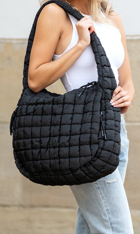 Chic & Practical Taylor Quilted Puffer Tote