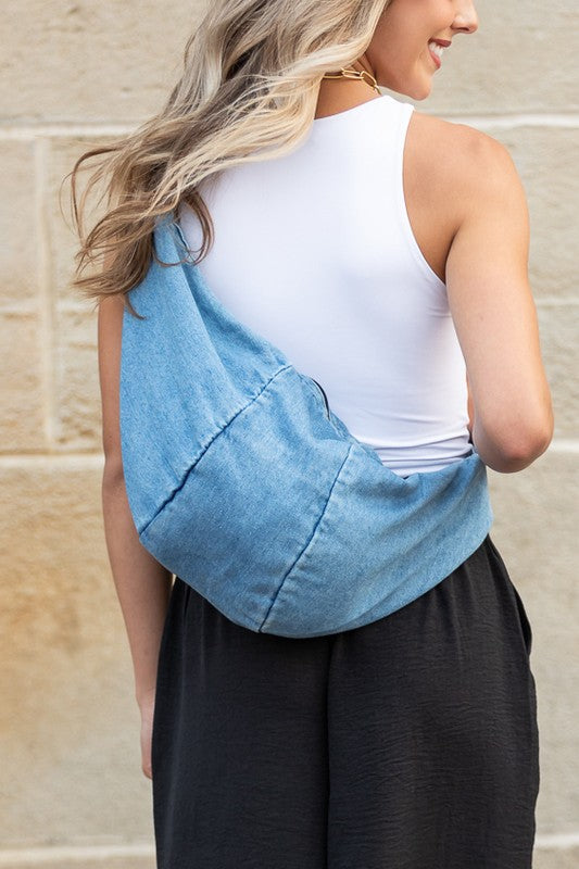 Tatum Casual Denim Sling Bag