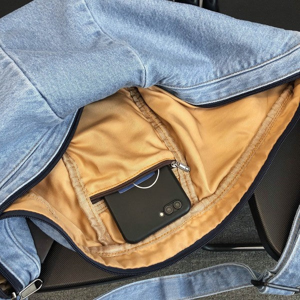 Tatum Casual Denim Sling Bag