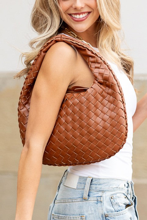 Exquisite Paige Woven Handbag