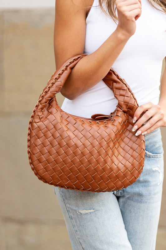 Exquisite Paige Woven Handbag