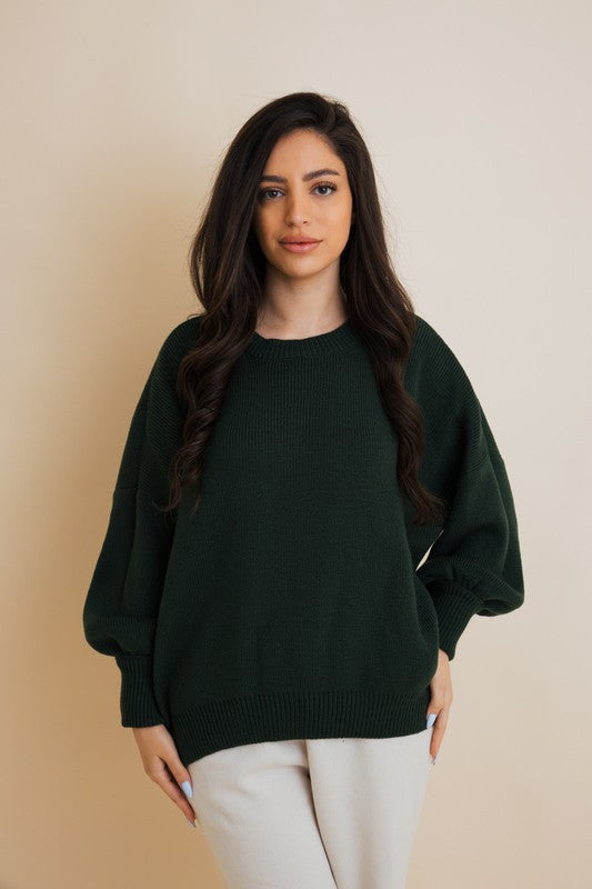 Casual Drop Shoulder Oversized Sweater